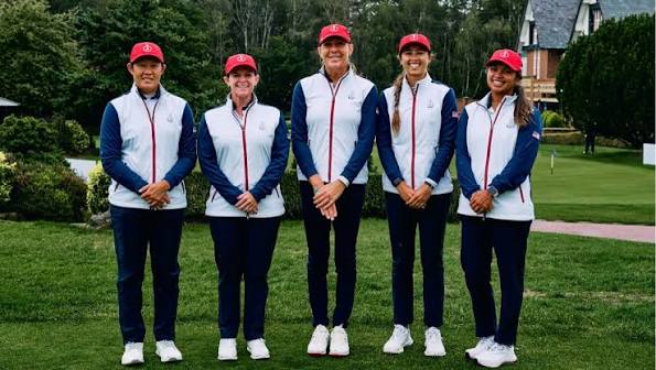 Golf team in branded quarter-zips and caps from SUQ MEDIA